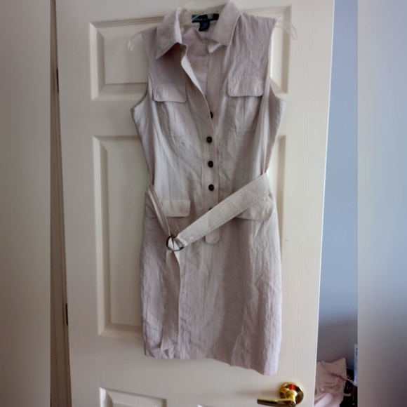 Classic shirt dress  beige - Picture 1 of 2